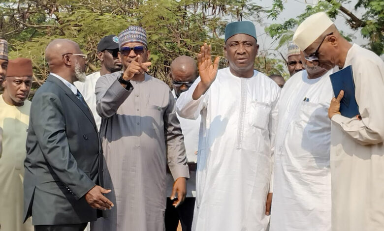Dikko, Gusau inspect proposed NFF Hotel, training pitch site in Abuja 1 IMG 20250205 WA0017