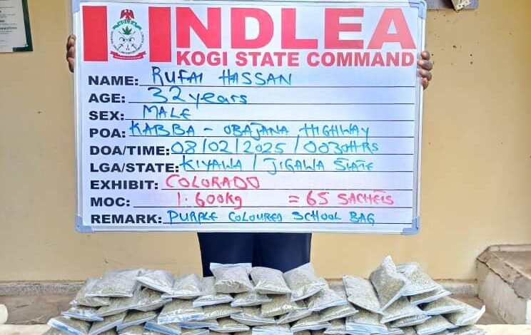 NDLEA nabs drug traffickers attempting to smuggle 125 wraps of heroin into Nigeria 1 IMG 20250209 WA0160