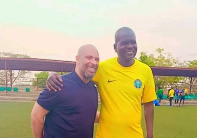 Super Eagles' coach Chelle visits Flying Eagles camp 1