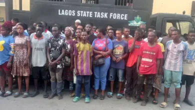 Lagos taskforce nabs 44 street traders illegally occupying Mile 2 Oke bridge 2 WhatsApp Image 2025 02 18 at 17.39.40