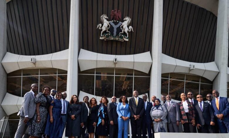 PHOTO NEWS: Cardoso, among other CBN officials visit National theatre in Lagos 7 1 2