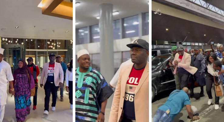 Alaafin Owoade returns to Nigeria for traditional rites 1 Alaaafin