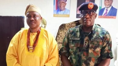 Civil/Military Relations: Owo monarch receives in audience 32 Artillery Brigade Commandant 21 FB IMG 17414217265752