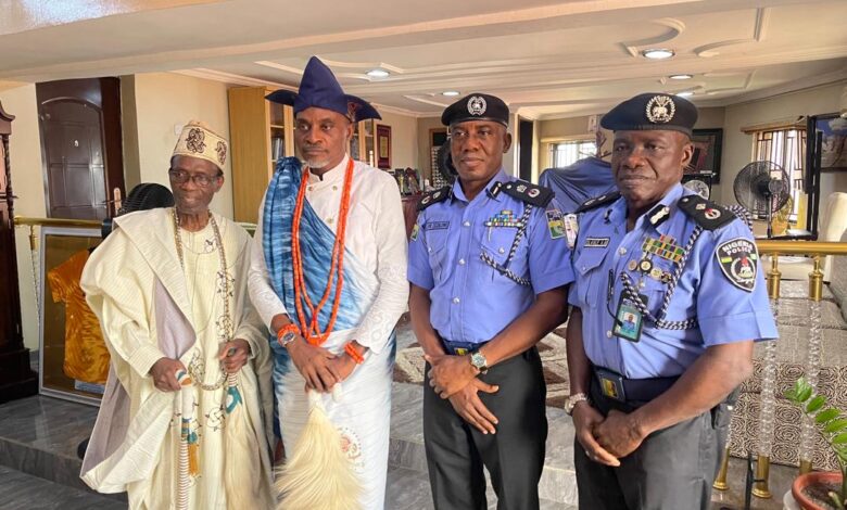 Ogun CP visits Olowu of Owu, vows action against land grabbers 1 IMG 20250314 WA0001