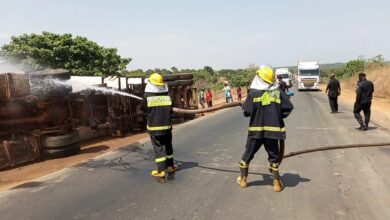 Tragedy averted as petrol tanker overturns in Oyo 11 IMG 20250318 WA0054