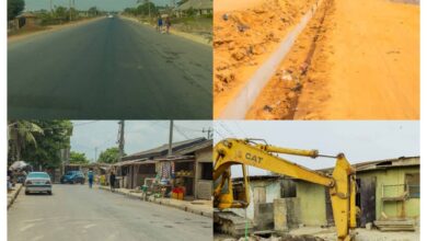 Ongoing road rehabilitation in Lagos East