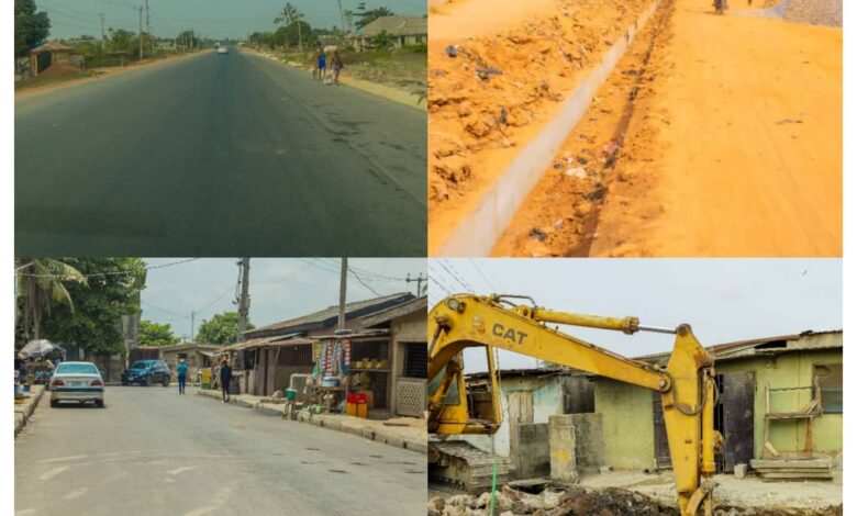Ongoing road rehabilitation in Lagos East