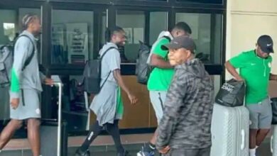 Super Eagles arrive in Uyo ahead of Zimbabwe clash 1 IMG 20250322 WA0027