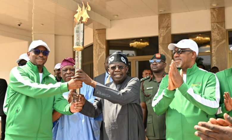PHOTO NEWS: Tinubu lights Unity Torch ahead of National Sports Festival 3 IMG 20250325 WA0032