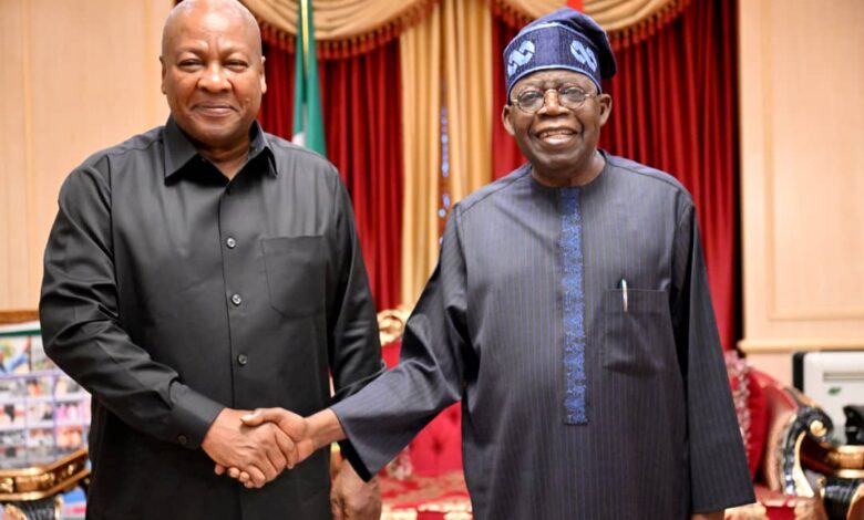 PHOTO NEWS: President Tinubu meets Ghanaian President Mahama at State House, Abuja 5 IMG 20250327 WA0038