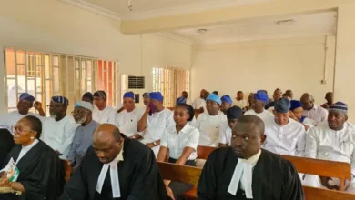 Speakership crisis: Lagos Lawmakers arrive court for hearing 22 Lagos lawmakers in court 768x576 1