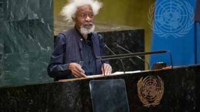 ‘Africa going back to era of slave trade,’ Soyinka warns 8 Professor Wole Soyinka at the UN Headqurters in New York 768x512 1