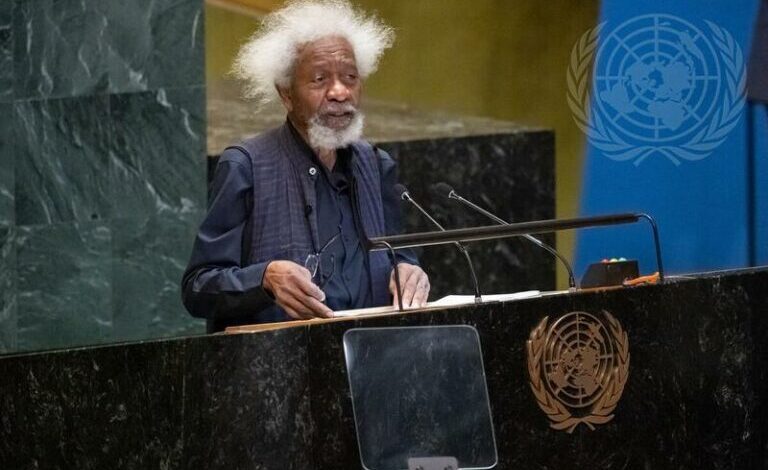‘Africa going back to era of slave trade,’ Soyinka warns 1 Professor Wole Soyinka at the UN Headqurters in New York 768x512 1