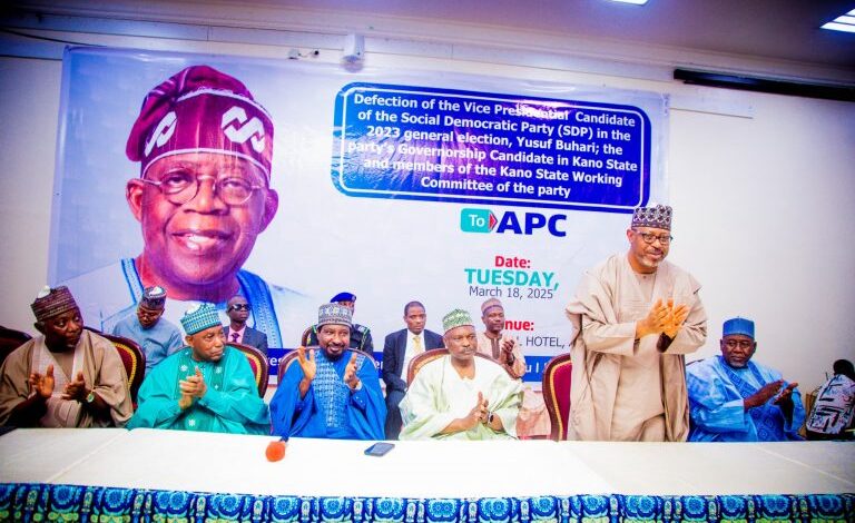 Defection hits SDP as ex-VP candidate, Kano governorship candidate, supporters move to APC 5 WhatsApp Image 2025 03 18 at 20.42.50 5dd184e0 768x512 1