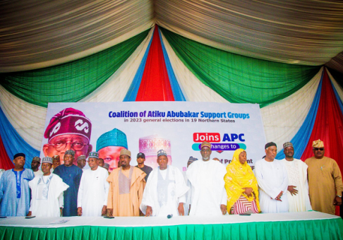 Ganduje, Barau receive 2023 Atiku support groups in 19 Northern states into APC 1 atiku 486x340 1