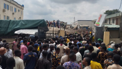 PHOTOS: Five rescued as building collapses in Lagos 2 Building collapse