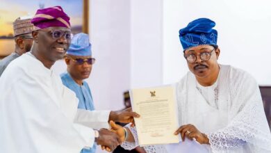 BREAKING: Sanwo-Olu swears-in new Chairman for Ayobo-Ipaja LCDA 13 FB IMG 1743704554618