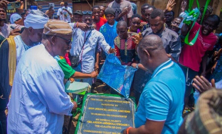 Oyo lawmaker opens new roads, donates transformer to honour 46th Alaafin 7 IMG 20250405 WA0004