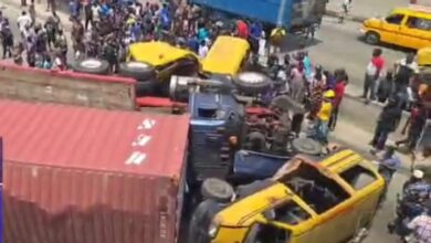 Tragedy as containerised truck accident claims one life, injures two along Oshodi-Apapa Expressway 10 IMG 20250405 WA0200