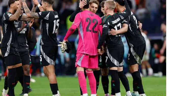 UCL: Arsenal complete double over Real Madrid to reach semi-final 1 IMG 20250416 WA0067