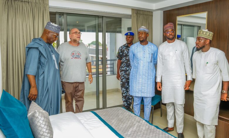 Governor AbdulRasaq tours Kwara Hotel, hospital, courthouse 1 IMG 20250419 WA0001