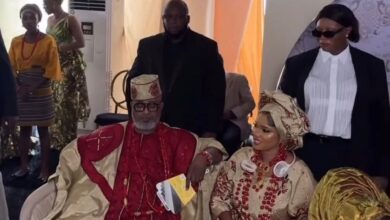 Iyabo Ojo, ex-husband pray for Priscilla, husband at wedding 8 Iyabo Ojo and Mr Ojo