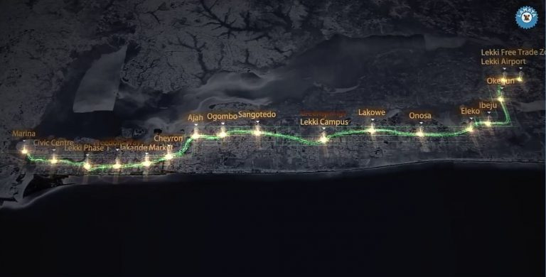 Lagos commits to full delivery of 68km Green Line rail roject 1 Lagos Green Line 768x390 1