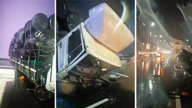 One dies in lone accident on Lagos Third Mainland bridge 1 Lone Truck Accident On 3MB