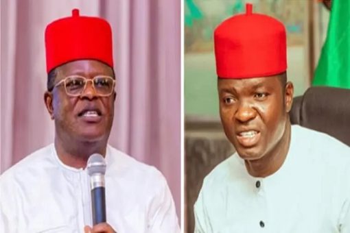 Political jobbers trying to create rift between me and Ebonyi governor- Umahi 1 Nwifuru and Umahi 510x340 1