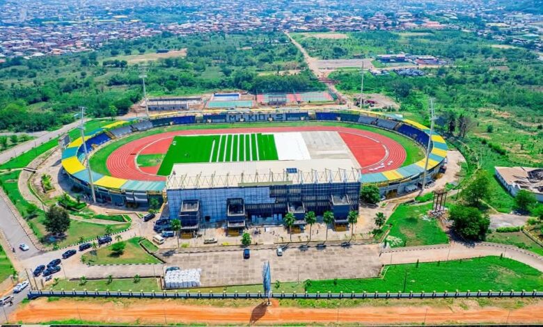 Aerial view of the edifice that will host most of the action at the Gateway Games