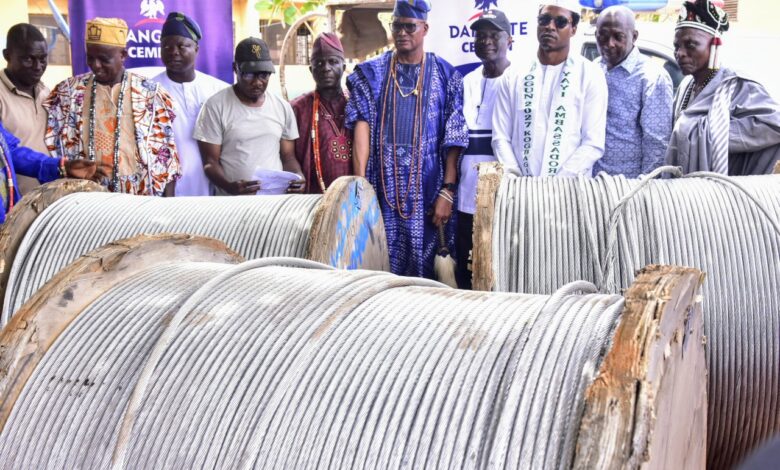 Dangote Cement Ibese banishes 3-year blackout, lights up 21 communities in Yewaland 1 DSC31532