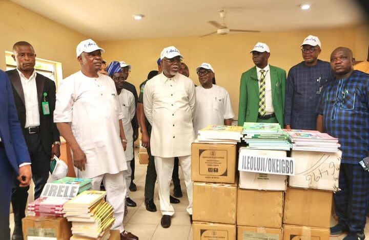 Aiyedatiwa flags off distribution of books, tablets, sports equipment to schools 1 FB IMG 1746963412899