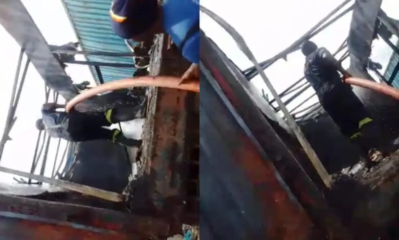 Truck catches fire at Ibadan workshop, no casualties reported 1 IMG 20250511 WA0052
