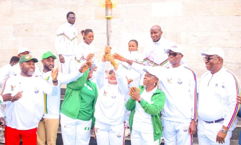 Sanwo-Olu receives Torch of Unity, reaffirms Lagos support for Sports Festival 3 IMG 20250512 WA0035