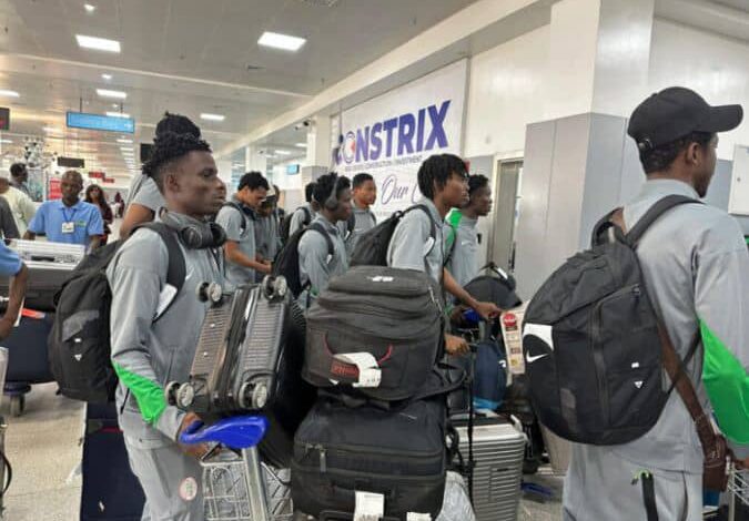 AFCON U-20 bronze medalists Flying Eagles return to warm reception 1 IMG 20250520 WA0034