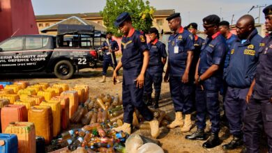 NSCDC raids suspected vandals hideout in Badagry, recovers PMS in plastic containers, other items 2 IMG 20250529 WA0035