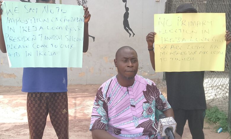Lagos APC primaries: Ikeja residents protest alleged imposition of Chairmanship candidate 1 IMG 20250517 101913 9633