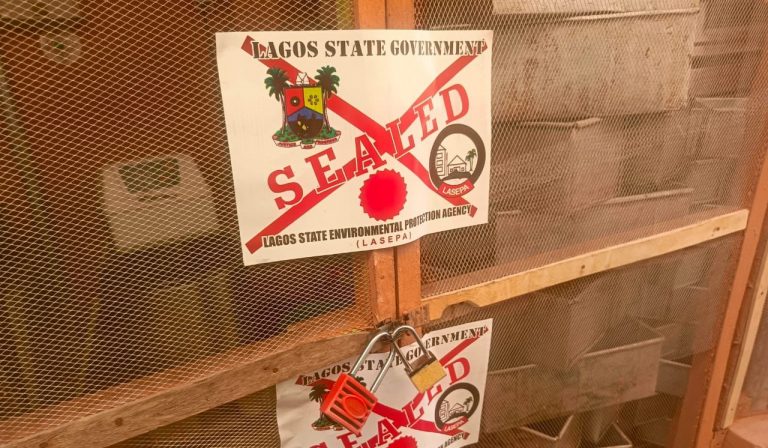 LASEPA seals multiple establishments in Alimosho over persistent noise pollution 5 LASEPA 3 768x448 1