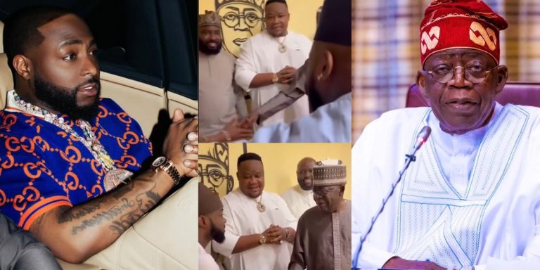Davido visits Tinubu after two years in office 1 New clip as singer Davido introduces his team members to president Bola Ahmed Tinubu 768x384 1