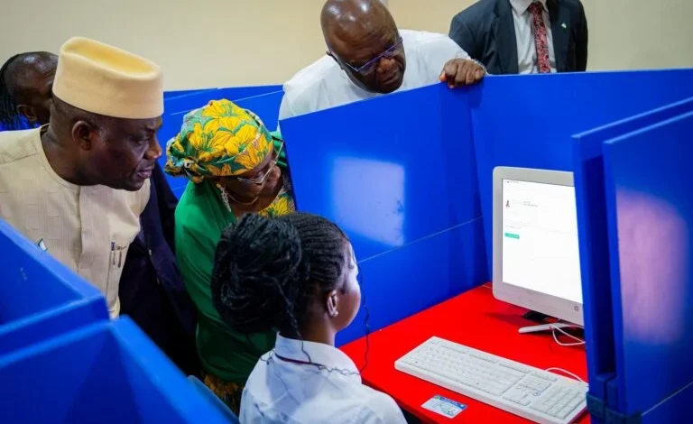 Tunji Alausa at WAEC exam centre 768x511 1