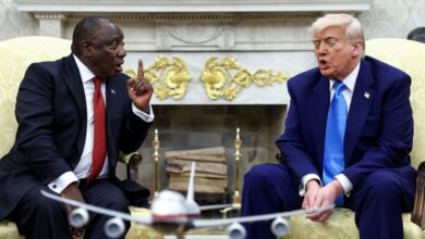 How Trump-Ramaphosa confrontation went down in South Africa 3 skynews donald trump cyril ramaphosa 6923546