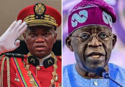 JUST IN: President Tinubu receives Gabonese leader Brice Nguema at Aso Rock 1