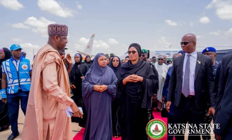 PHOTOS: Katsina gov receives First lady Oluremi Tinubu ahead Buhari's burial 7 FB IMG 1752583803779