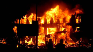 Shops destroyed in fire outbreak at Papa, Alakia Isebo Road, Ibadan 7 IMG 20250702 WA0020