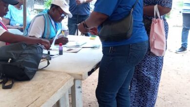 Mosan Okunola LCDA APC chairmanship candidate, Opeyemi Akindele votes at 11am 13 IMG 20250712 WA0030