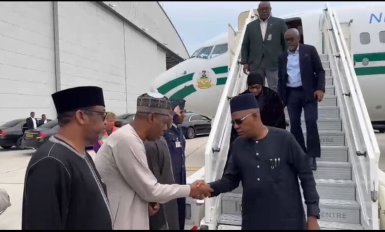 JUST IN: Shettima, Gbajabiamila arrive in London to repatriate Buhari’s remains to Nigeria 1 IMG 20250714 WA0009