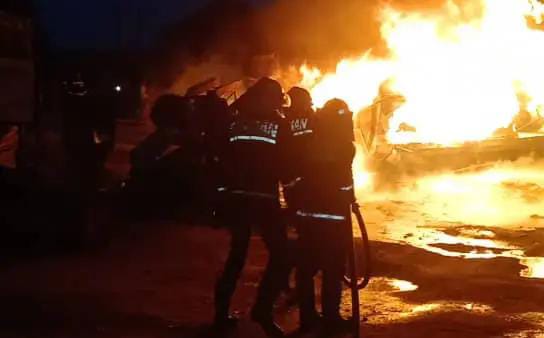 Tanker carrying 33,000 litres of petrol catches fire in Ibadan 1 IMG 20250718 WA0007