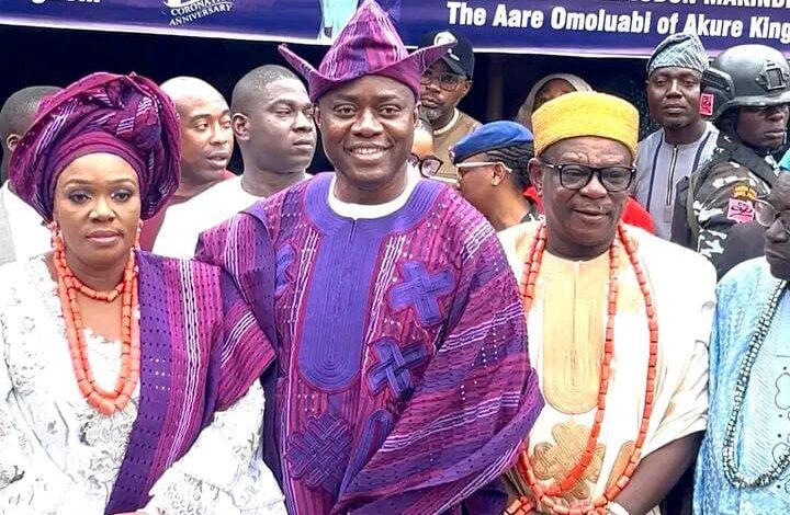 Governor Makinde, wife honoured with chieftaincy titles in Akure 1 IMG 20250718 WA0052