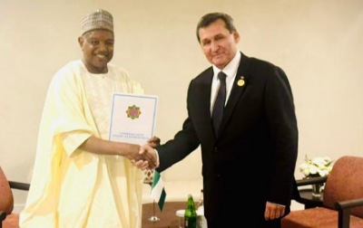 Nigeria, Turkmenistan hold bilateral talks in Azerbaijan (Photos) 5 Senator Bagudu Turkmenistan FM