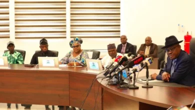 FCT primary school teachers suspend strike after Wike's intervention 18 Wikes meeting with FCT area council chairmen 768x512 1